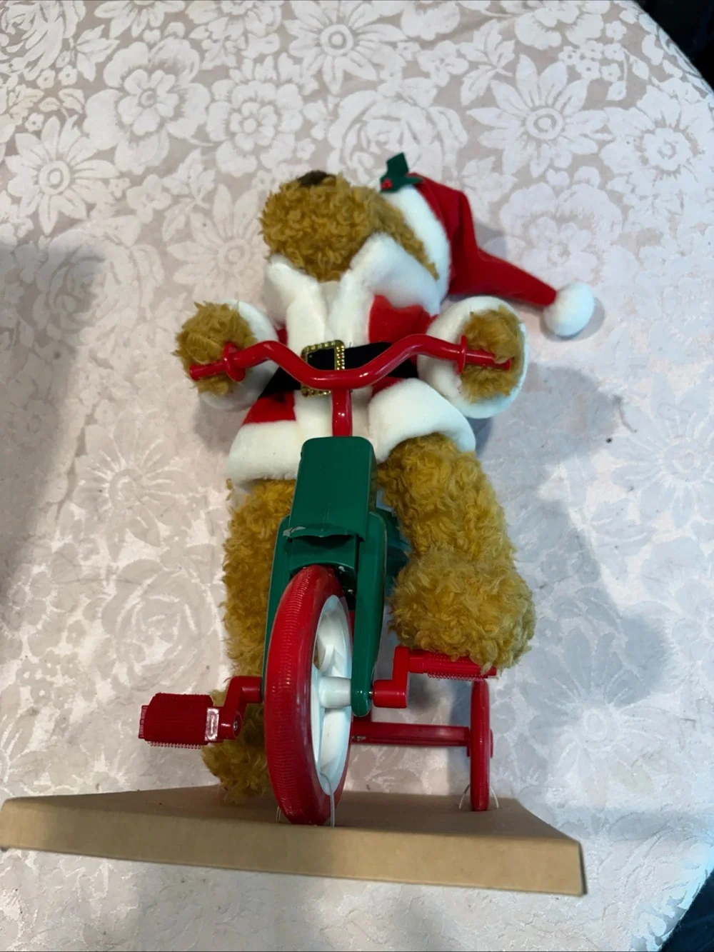 Vintage Teddy Bear On Battery Operated Tricycle 1997